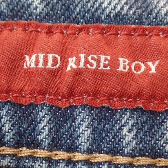 Lucky Brand Embroidered JEANS Gold Rush Mid Rise Boy 12/31R NWOT - Picture 15 of 15